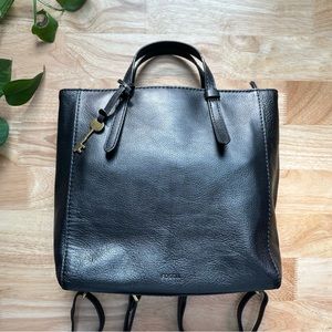 Fossil Camilla Backpack Small Convertible -Black